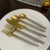 Designer Golden Stainless Steel Flatware Set of 20 PC - Image 4