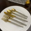 Designer Golden Stainless Steel Flatware Set of 20 PC - Image 8