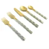 Golden Stainless Steel Flatware Set of 20 PC (Twsited) - Image 10