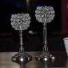 Vibhsa Hurricane Set of 2 Crystal Candle Holder - Image 3