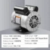 VEVOR 2HP SPL Air Compressor Motor, 115/230V, 15/7.5 Amps Electric Motor, 3450RPM 56 Frame, 5/8" Keyed Shaft, 1.88" Shaft Length for Air Compressors, CW/CCW Rotation - Image 7