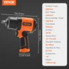 VEVOR Air Impact Wrench 1/2" Square Drive 1400ft-lb Nut-busting Torque 90-120PSI - Image 7