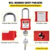 VEVOR 42 PCS Lockout Tagout Kits, Electrical Safety Loto Kit Includes Padlocks, 5 Kinds of Lockouts, Hasps, Tags & Ties, Box, Lockout Safety Tools for Electrical Risk Removal in Industrial, Machinery - Image 3