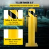 VEVOR Safety Bollard, 24"x5.5" Safety Barrier Bollard, 5-1/2" OD 24" Height Yellow Powder Coat Pipe Steel Safety Barrier with 4 Free Anchor Bolts for Traffic-Sensitive Area - Image 3