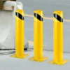 VEVOR Safety Bollard, 24"x5.5" Safety Barrier Bollard, 5-1/2" OD 24" Height Yellow Powder Coat Pipe Steel Safety Barrier with 4 Free Anchor Bolts for Traffic-Sensitive Area - Image 7