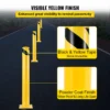 VEVOR Safety Bollard, 36 Inch Height Bollard Post, 5.5 Inch Diameter Steel Pipe Safety Bollard Post, Yellow Steel Bollard, Steel Safety Bollard with 8 Anchor Bolts, Perfect for Traffic-Sensitive Area - Image 3