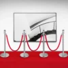 VEVOR 38 Inch Stanchion Posts Queue, Red Velvet Rope (3, Silver) - Image 7