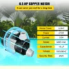 VEVOR Swimming 1/2 HP 110V Hot Tub 0.37 Kw Water Circulation Spa Pump Above Ground Pool and Whirlpool Bath, Black - Image 2