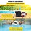 VEVOR Swimming 1/2 HP 110V Hot Tub 0.37 Kw Water Circulation Spa Pump Above Ground Pool and Whirlpool Bath, Black - Image 3