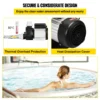 VEVOR Swimming 1/2 HP 110V Hot Tub 0.37 Kw Water Circulation Spa Pump Above Ground Pool and Whirlpool Bath, Black - Image 4