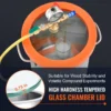 VEVOR 3 Gallon Vacuum Chamber, Upgraded Tempered Glass Lid Vacuum Degassing Chamber, 304 Stainless Steel Chamber, for Stabilizing Wood, Resin Degassing, Silicone Degassing and Plaster Degassing - Image 4