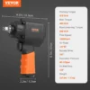 VEVOR Air Impact Wrench, 3/8-Inch Drive Air Impact Gun, Up to 690ft-lbs Nut-busting Torque, Lightweight Pneumatic Impact Wrench for Auto Repairs and Maintenance - Image 6