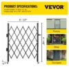 VEVOR Single Folding Security Gate, 48" H x 37" W Folding Door Gate, Steel Accordion Security Gate, Flexible Expanding Security Gate, 360 Rolling Barricade Gate, Scissor Gate or Door with Padlock - Image 6