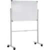 VEVOR Mobile Magnetic Whiteboard, 36 x 24 Inch, Double Sided, 360 Degree Reversible Rolling Dry Erase Board, Height Adjustable with Aluminum Frame and Lockable Swivel Wheels, for Office School Home - Image 8