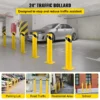 VEVOR Safety Bollard, 24"x5.5" Safety Barrier Bollard, 5-1/2" OD 24" Height Yellow Powder Coat Pipe Steel Safety Barrier with 4 Free Anchor Bolts for Traffic-Sensitive Area - Image 11