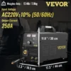 VEVOR 250Amp MIG Welder, Welding Machine 3 in 1, 220V Flux Core/Gas/Solid Wire Welding Machine w/IGBT Inverter & Torch, Digital MIG/Lift TIG/Stick Multiprocess Welder - Image 7