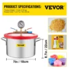 VEVOR Vacuum Chamber 1.5 Gallon Vacuum Degassing Chamber Glass Lid Stainless Steel Degassing Chamber Silicones for Gas Extraction and Protect Food - Image 6