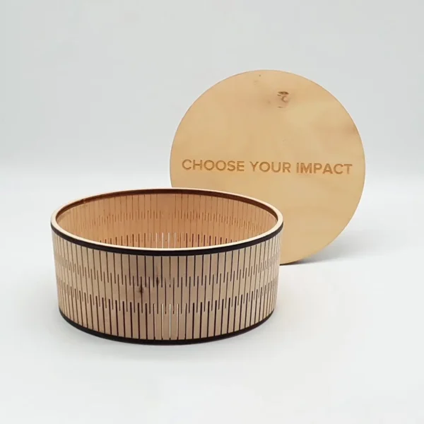 Wooden Gift box "CHOOSE YOUR IMPACT"