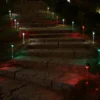 Solar Landscape Lights - Transparent Decorative Waterproof - 10 Pack Solar Powered Pathway Lights - Image 5