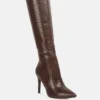 Indulgent High Heel Croc Calf Boots - Image 4