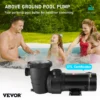 VEVOR Swimming Pool Pump 2.0HP 115V 1500W, Single Speed Pumps for Above Ground Pool, Powerful Self Primming Pool Pumps w/ Strainer Basket, 5400 GPH Max. Flow, ETL Certification - Image 12