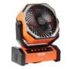 VEVOR Portable Fan Rechargeable 8 inch, Battery Powered Fan with LED Lantern, 4 Speeds Adjustable Portable Small Table Fan Personal, USB Battery Operated Fans for Travel Bedroom Home Camping Office - Image 9