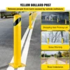 VEVOR Safety Bollard, 36 Inch Height Bollard Post, 5.5 Inch Diameter Steel Pipe Safety Bollard Post, Yellow Steel Bollard, Steel Safety Bollard with 8 Anchor Bolts, Perfect for Traffic-Sensitive Area - Image 11