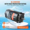 VEVOR 0.75 HP Pool Pump Motor, 56J Frame, 115V(8 Amps)/230V(4 Amps) 3450 RPM, 60Hz, 1.5 Service Factor, 80F/250V Capacitor, CCW Rotation Round Flange Replacement Motor - Image 4