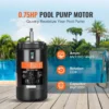 VEVOR 0.75 HP Pool Pump Motor, 56J Frame, 115V(8 Amps)/230V(4 Amps) 3450 RPM, 60Hz, 1.5 Service Factor, 80F/250V Capacitor, CCW Rotation Round Flange Replacement Motor - Image 11