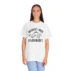 Wishin I was Fishin Unisex Garment-Dyed T-Shirt - Image 2