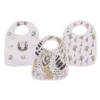 On The Savannah Bamboo Muslin Snap Bibs 3PK - Image 2