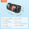 VEVOR 0.75 HP Pool Pump Motor, 56J Frame, 115V(8 Amps)/230V(4 Amps) 3450 RPM, 60Hz, 1.5 Service Factor, 80F/250V Capacitor, CCW Rotation Round Flange Replacement Motor - Image 26