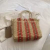 Large Capacity Straw Braided Bag - Image 3