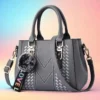 Embroidery Leather Handbag - Image 8