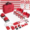 VEVOR Electrical Lockout Tagout Kit, 47 PCS Safety Loto Kit Includes Padlocks, Hasps, Tags, Nylon Ties, Plug Lockouts, Circuit Breaker Lockouts, and Carrying Bag, for Industrial, Electric Power - Image 7