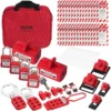 VEVOR Electrical Lockout Tagout Kit, 47 PCS Safety Loto Kit Includes Padlocks, Hasps, Tags, Nylon Ties, Plug Lockouts, Circuit Breaker Lockouts, and Carrying Bag, for Industrial, Electric Power - Image 9