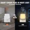 VEVOR LED Night Light, 4 Pack Plug in LED Night Light, 0.6 W 3000k Soft White Light, with Dusk-to-Dawn Light Sensor, for Bedroom, Bathroom, Hallway - Image 2