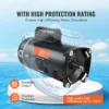 VEVOR 0.75 HP Pool Pump Motor, 56J Frame, 115V(8 Amps)/230V(4 Amps) 3450 RPM, 60Hz, 1.5 Service Factor, 80F/250V Capacitor, CCW Rotation Round Flange Replacement Motor - Image 34