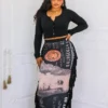 Dollars Fringe Maxi Skirt - Image 3