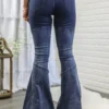 Lined Up Paneled Ombre Flares Bell Bottoms Denim Jeans - Image 8