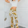 Sunflower Love Letter Buttery Soft Bell Bottom Pants - Image 2