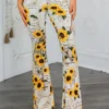 Sunflower Love Letter Buttery Soft Bell Bottom Pants - Image 4