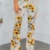 Sunflower Love Letter Buttery Soft Bell Bottom Pants - Image 10