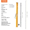 VEVOR Measuring Rod 14-Feet/8ths 4 Sections Telescopic Grade Rod 1/8in w/ Bag - Image 6