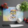 Alaskan Klee Kai Hippie Dawg Glass Cutting Board - Image 3