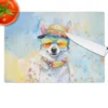 Alaskan Klee Kai Hippie Dawg Glass Cutting Board - Image 4