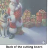 Akita and Santa Claus Glass Cutting Board - Image 5