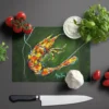 Green Waters Shrimp Glass Cutting Board - Image 3