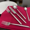 Flatware set of 20 Pieces Silver Design Unique Handle Stainless Steel - Image 5