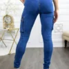 Super Stretch Distracted Distressed Cargo Skinny Jeans - Image 2